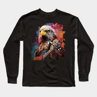 Eagle Playing Guitar Long Sleeve T-Shirt